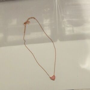 Kendra Scott Rose Gold Heart Pendant Necklace